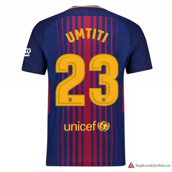 Camiseta Barcelona Primera equipación Umtiti 2017-2018